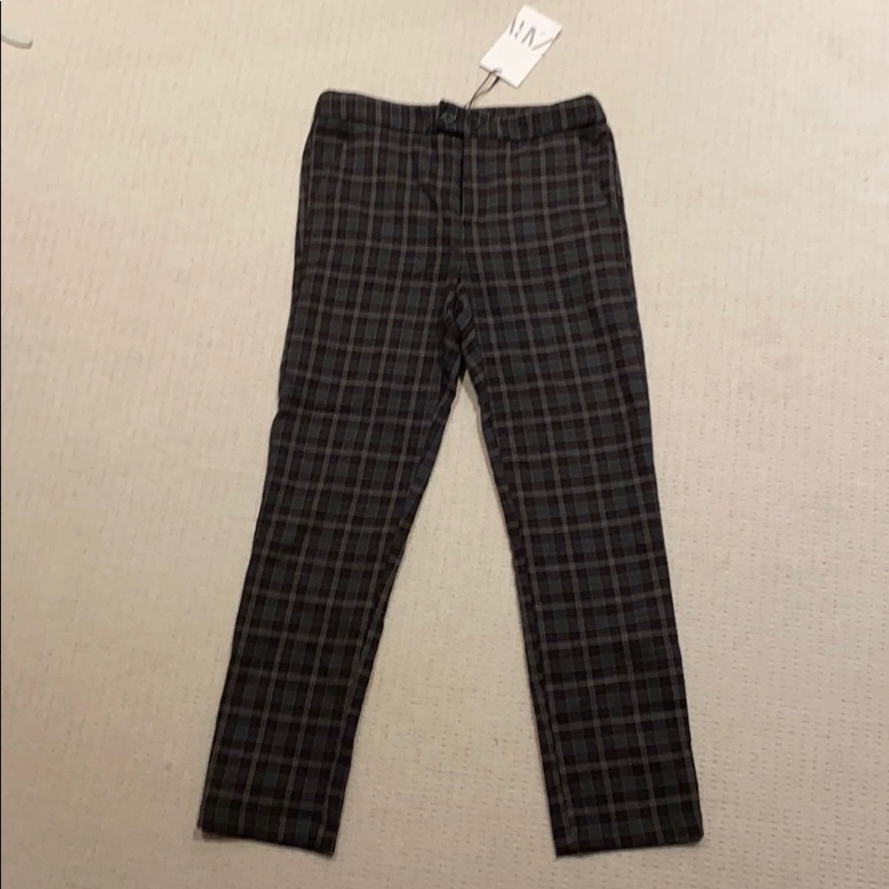 NWT Kids Zara plaid pants size 11-12